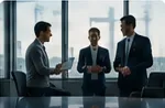Executives meeting in a boardroom